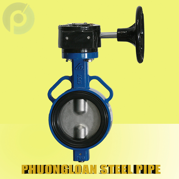Van bướm tay quay vô lăng (thân xanh)